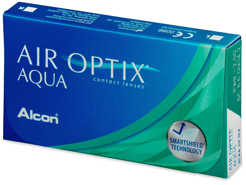 Air Optix Aqua (3 leče) - Mesečne kontaktne leče