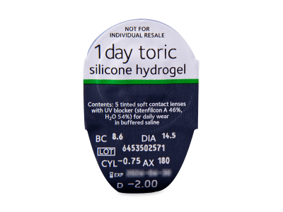 MyDay daily disposable toric (30 leč) - Predogled blister embalaže