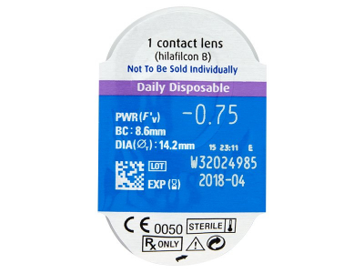 SofLens Daily Disposable (90 leč) - Predogled blister embalaže