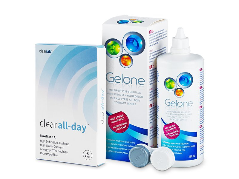 Clear All-Day (6 leč) + tekočina Gelone 360 ml - Package deal