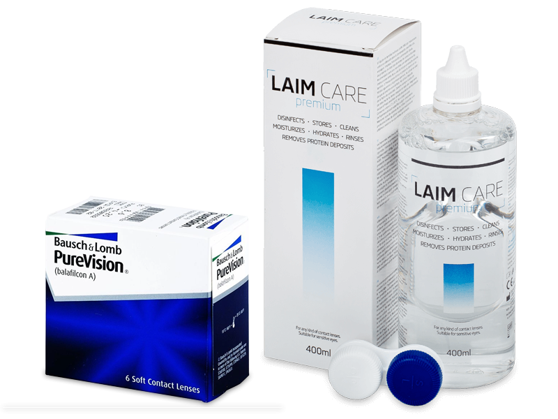 PureVision (6 leč) + tekočina Laim-Care 400 ml - Package deal