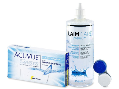 Acuvue Oasys for Astigmatism (6 leč) + tekočina LAIM-CARE 400ml