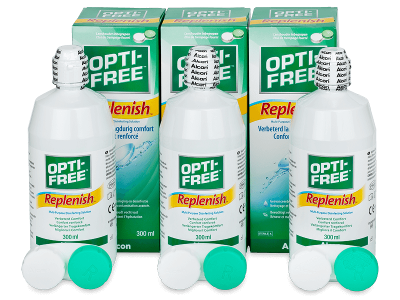 Tekočina OPTI-FREE RepleniSH 3 x 300ml  - Economy 3-pack - solution