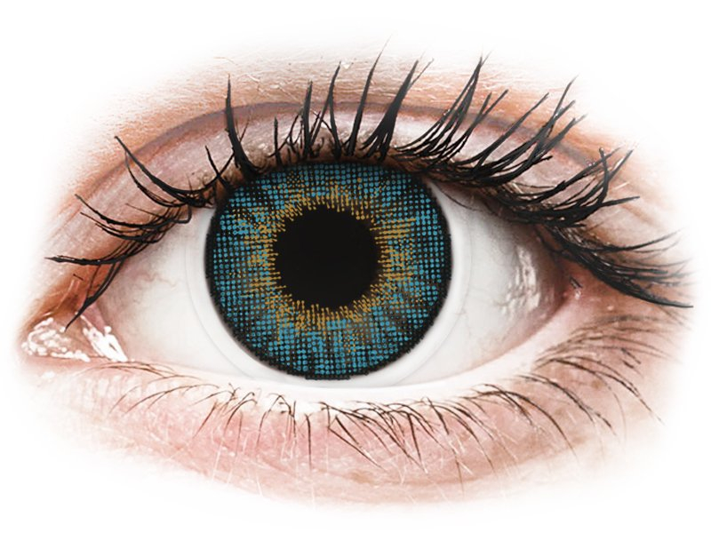 Air Optix Colors - Blue - brez dioptrije (2 leči) - Barvne kontaktne leče
