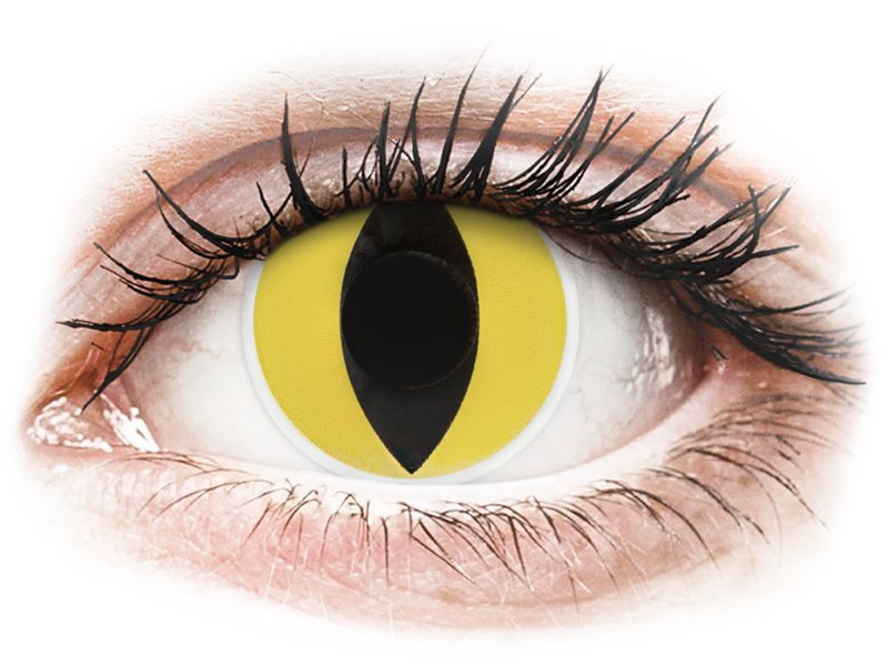 ColourVUE Crazy Lens - Cat Eye - brez dioptrije (2 leči) - Barvne kontaktne leče