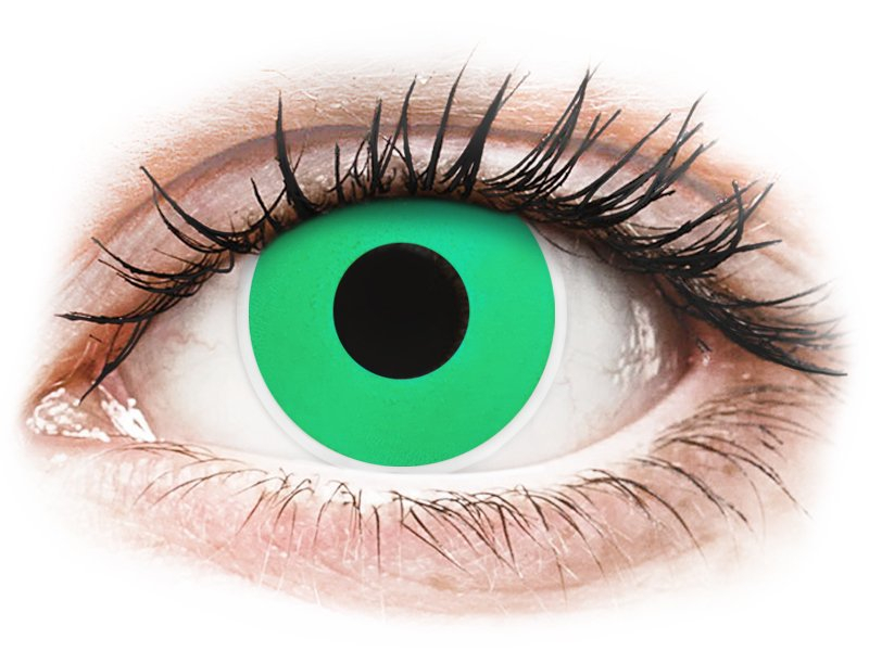 ColourVUE Crazy Lens - Emerald (Green) - brez dioptrije (2 leči) - Barvne kontaktne leče
