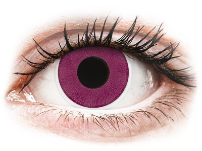ColourVUE Crazy Lens - Purple - brez dioptrije (2 leči) - Barvne kontaktne leče