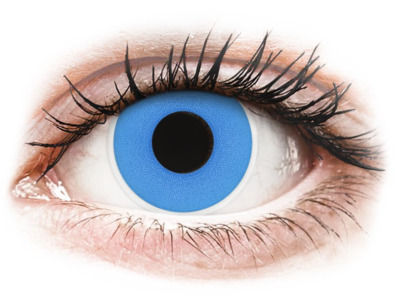 ColourVUE Crazy Lens - Sky Blue - brez dioptrije (2 leči) - Barvne kontaktne leče