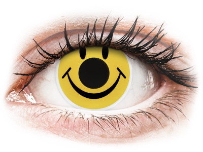 ColourVUE Crazy Lens - Smiley - brez dioptrije (2 leči) - Barvne kontaktne leče