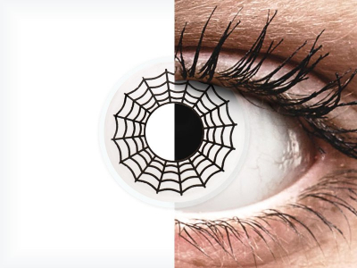 ColourVUE Crazy Lens - Spider - brez dioptrije (2 leči)
