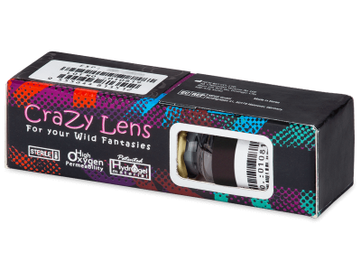 ColourVUE Crazy Lens - White Zombie - brez dioptrije (2 leči) - Barvne kontaktne leče