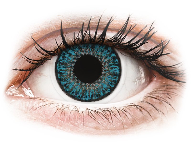 TopVue Color daily - Blue - z dioptrijo (10 leč) - Barvne kontaktne leče