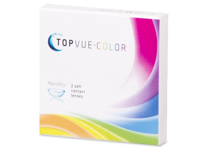TopVue Color - True Sapphire - z dioptrijo (2 leči) - Starejši dizajn