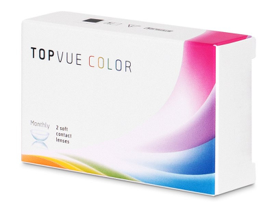 TopVue Color - True Sapphire - z dioptrijo (2 leči) - Starejši dizajn