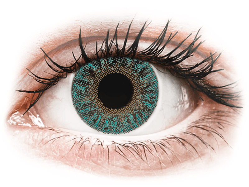 TopVue Color - Turquoise - z dioptrijo (2 leči) - Barvne kontaktne leče