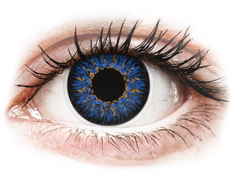 ColourVUE Glamour Blue - brez dioptrije (2 leči) - Barvne kontaktne leče