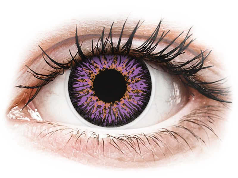 ColourVUE Glamour Violet - brez dioptrije (2 leči) - Barvne kontaktne leče