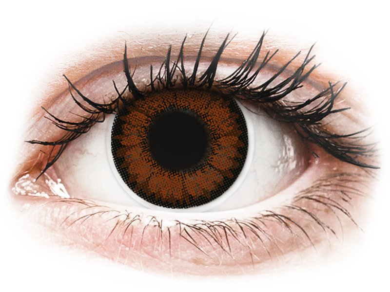 ColourVUE BigEyes Pretty Hazel - brez dioptrije (2 leči) - Barvne kontaktne leče