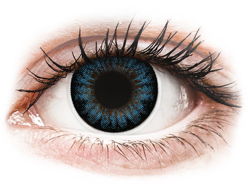 ColourVUE BigEyes Cool Blue - brez dioptrije (2 leči) - Barvne kontaktne leče