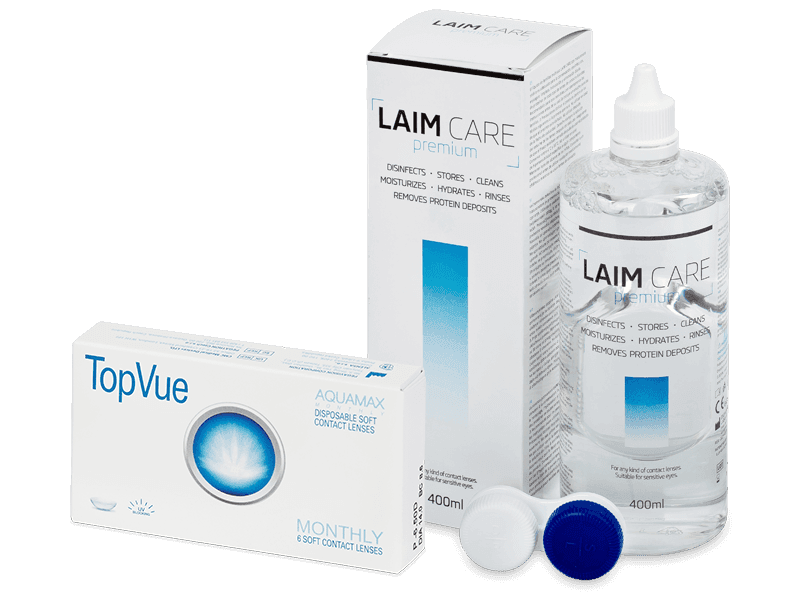 TopVue Monthly (6 leč) + tekočina Laim Care 400 ml - Package deal