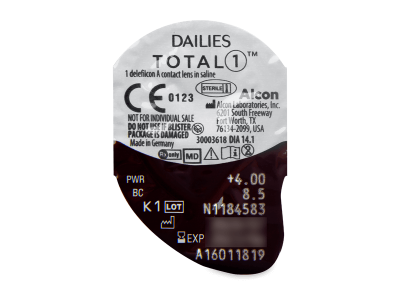 Dailies TOTAL1 (30 leč) - Predogled blister embalaže
