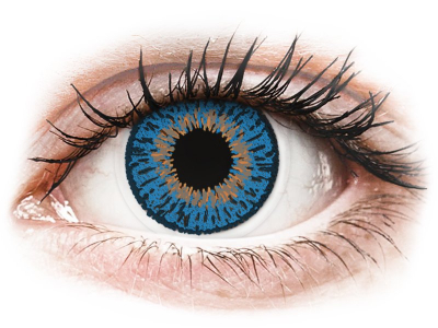 Expressions Colors Dark Blue - z dioptrijo (1 leča) - Barvne kontaktne leče