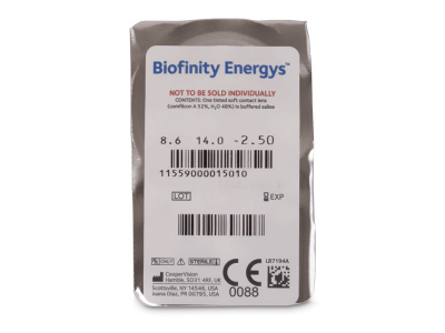 Biofinity Energys (3 leče) - Predogled blister embalaže