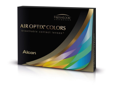 Air Optix Colors - Brilliant Blue - z dioptrijo (2 leči) - Barvne kontaktne leče