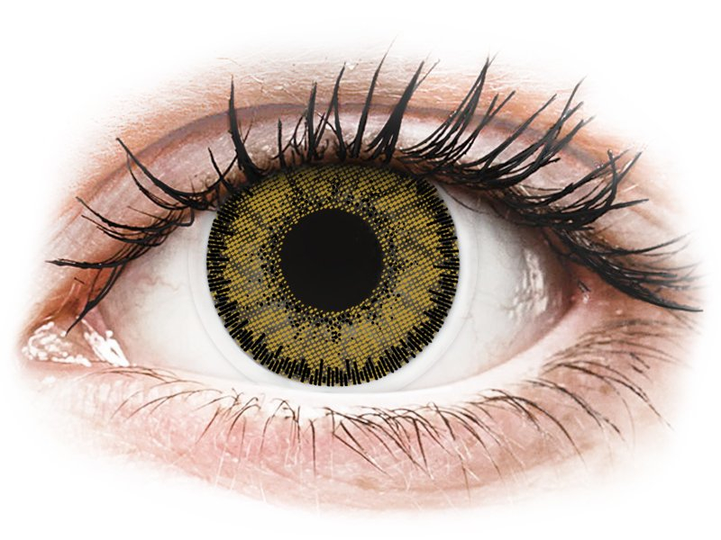 SofLens Natural Colors Dark Hazel - z dioptrijo (2 leči) - Barvne kontaktne leče
