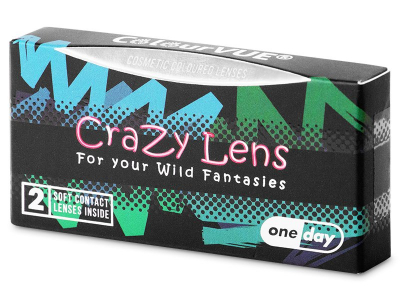 ColourVUE Crazy Lens - Sky Blue - dnevne leče brez dioptrije (2 leči)
