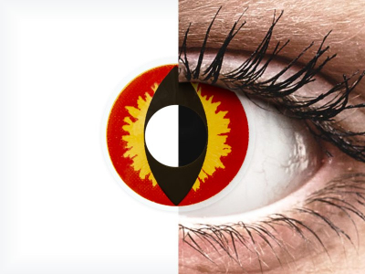 ColourVUE Crazy Lens - Dragon Eyes - dnevne leče brez dioptrije (2 leči)