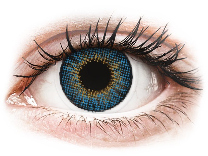 Air Optix Colors - True Sapphire - z dioptrijo (2 leči) - Barvne kontaktne leče