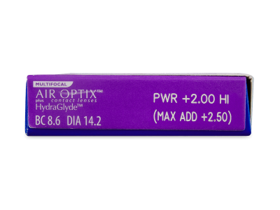 Air Optix plus HydraGlyde Multifocal (3 leče) - Predogled lastnosti