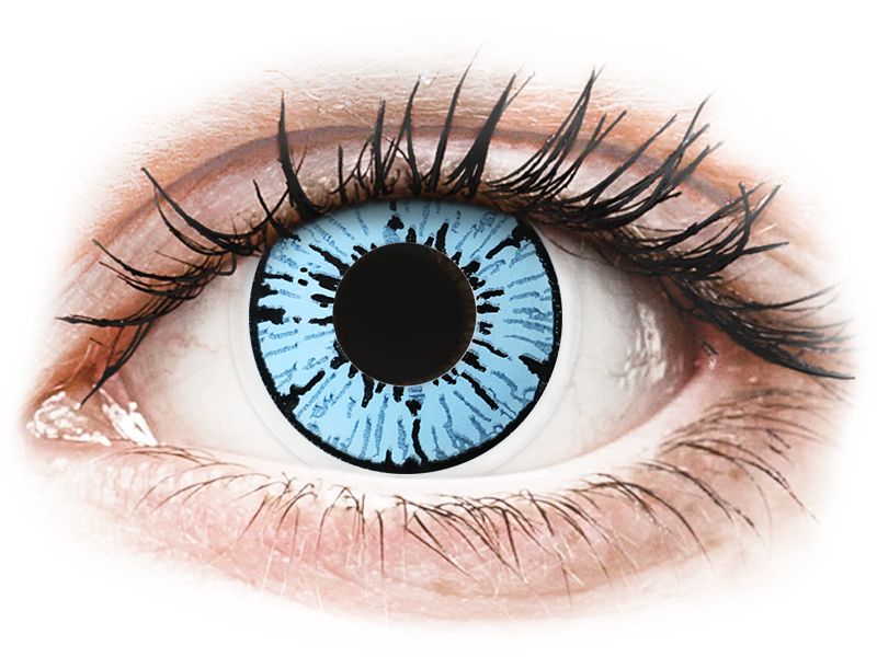 ColourVUE Crazy Lens - Blizzard - brez dioptrije (2 leči) - Barvne kontaktne leče