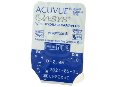 Acuvue Oasys (12 leč) - Predogled blister embalaže