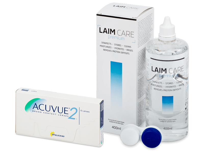 Acuvue 2 (6 leč) + tekočina Laim-Care 400 ml - Package deal