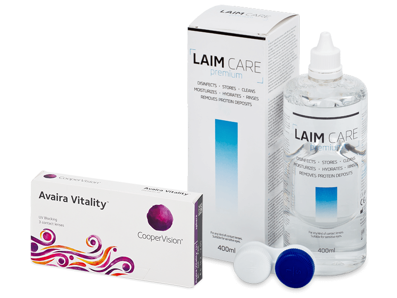 Avaira Vitality (3 leče) + tekočina Laim-Care 400 ml - Package deal