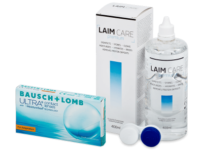 Bausch + Lomb ULTRA for Astigmatism (6 leč) + tekočina Laim-Care 400 ml