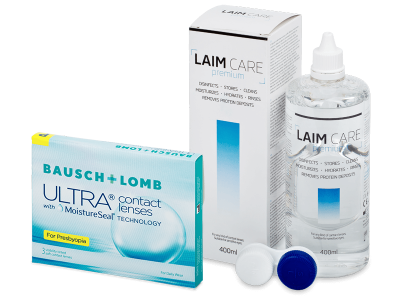 Bausch + Lomb ULTRA for Presbyopia (3 leče) + tekočina Laim-Care 400 ml