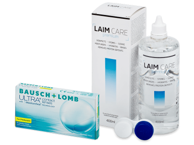 Bausch + Lomb ULTRA for Presbyopia (6 leč) + tekočina Laim-Care 400 ml
