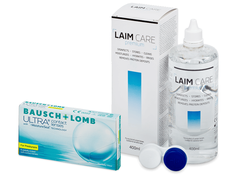 Bausch + Lomb ULTRA for Presbyopia (6 leč) + tekočina Laim-Care 400 ml - Package deal