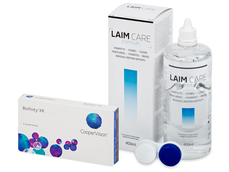 Biofinity XR (3 leče) + tekočina Laim-Care 400 ml - Package deal