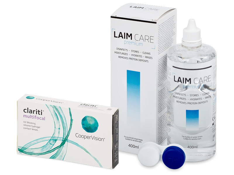 Clariti Multifocal (6 leč) + tekočina Laim-Care 400 ml - Package deal