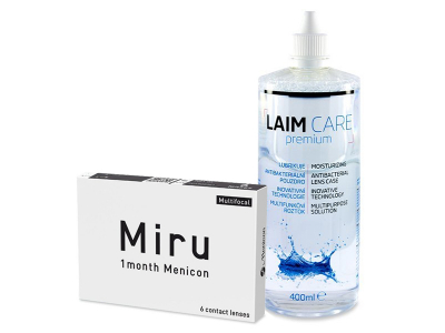 Miru 1 Month Menicon Multifocal (6 leč) + tekočina Laim-Care 400 ml