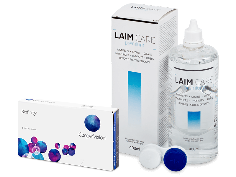 Biofinity (3 leče) + tekočina Laim-Care 400 ml - Package deal