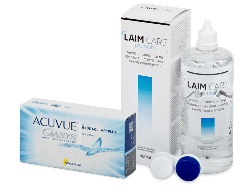 Acuvue Oasys (12 leč) + tekočina Laim-Care 400 ml - Package deal