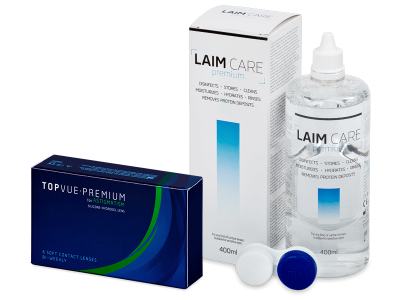 TopVue Premium for Astigmatism (6 leč) + tekočina Laim-Care 400 ml