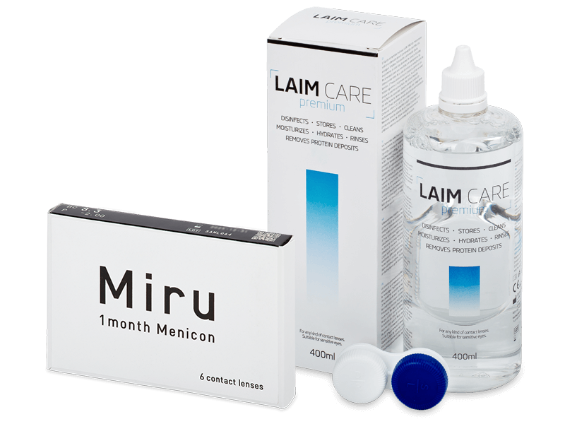 Miru 1 Month (6 leč) + tekočina Laim-Care 400 ml - Package deal