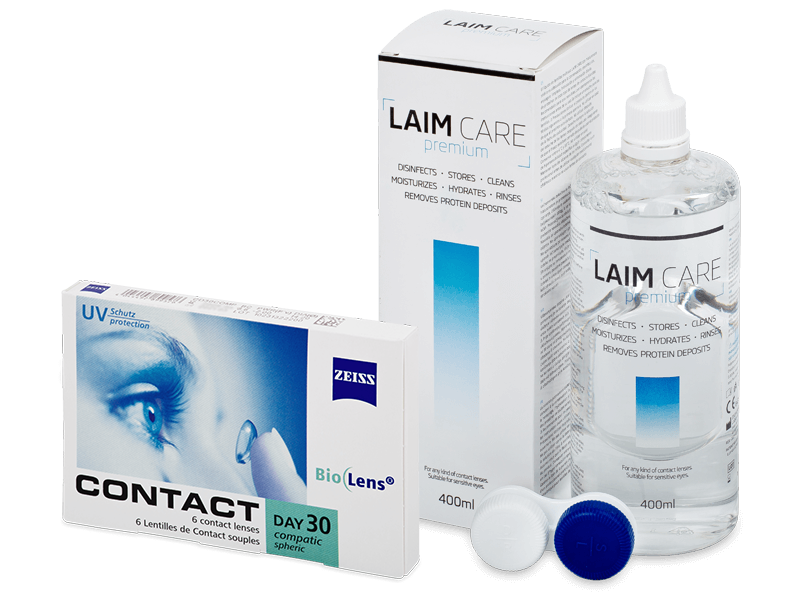 Carl Zeiss Contact Day 30 Compatic (6 leč) + tekočina Laim-Care 400ml - Package deal