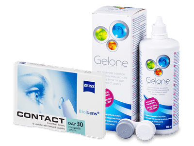Carl Zeiss Contact Day 30 Compatic (6 leč) + tekočina Gelone 360 ml